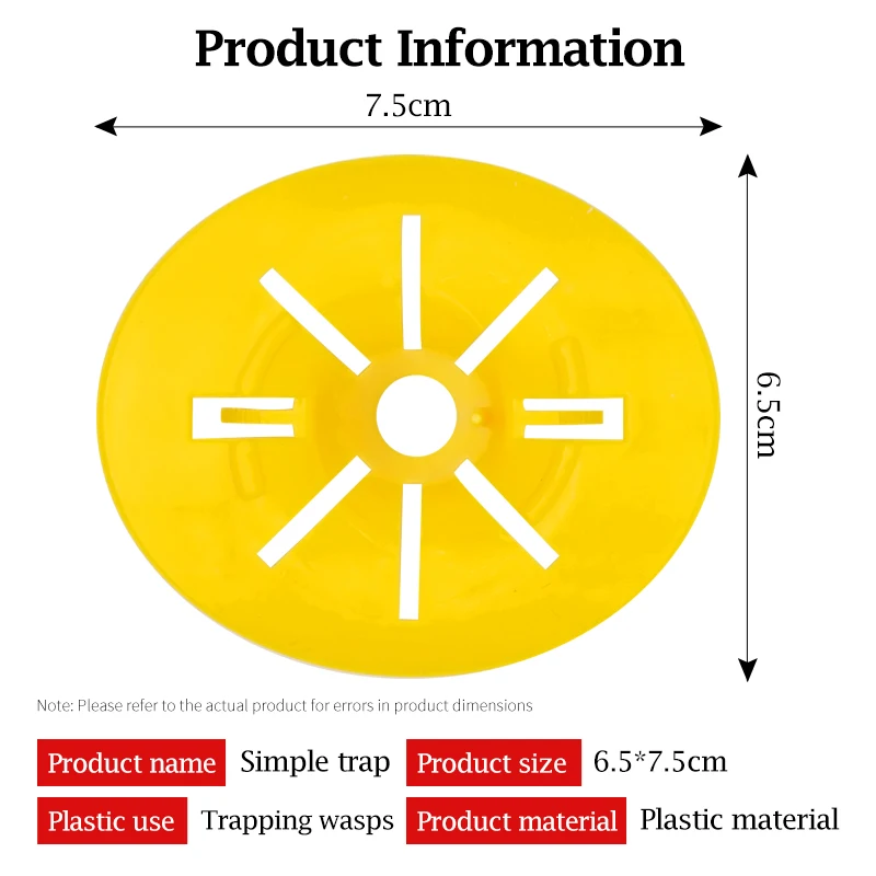 Trampa de avispas en forma de flor para jardín, embudo de insectos voladores, herramienta de Control de plagas colgante al aire libre, 5 a 10 unidades - imagen 2