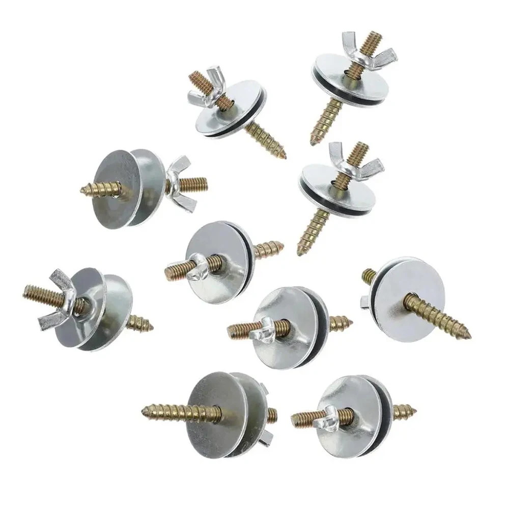 Kits de montaje de tornillos para tuercas, tornillos para perca y jaula de pájaros, Kits de alas de tornillo para pájaros y hámster, accesorios de cría, caja de fijación para loros, 10 Uds.