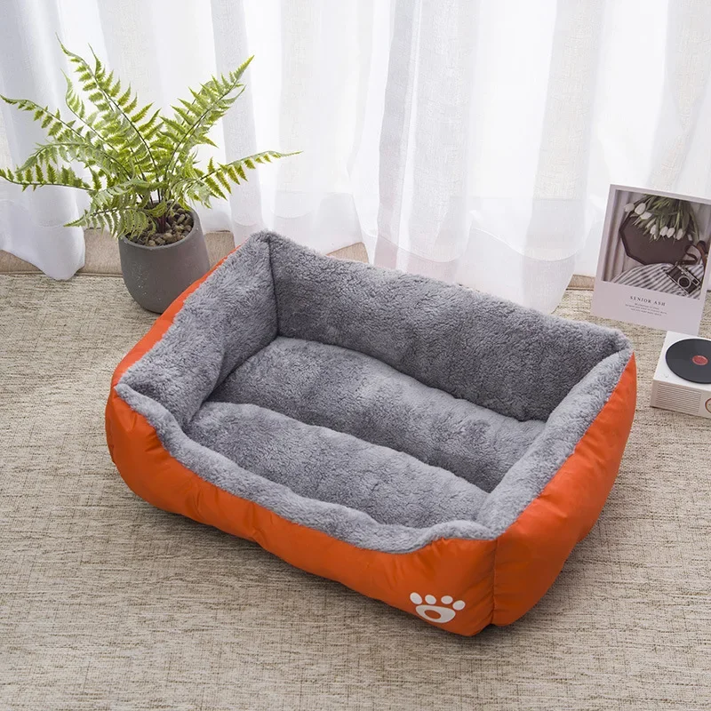 Cama suave caramelo para Golden Retriever y gatos – Talla mediana - imagen 5