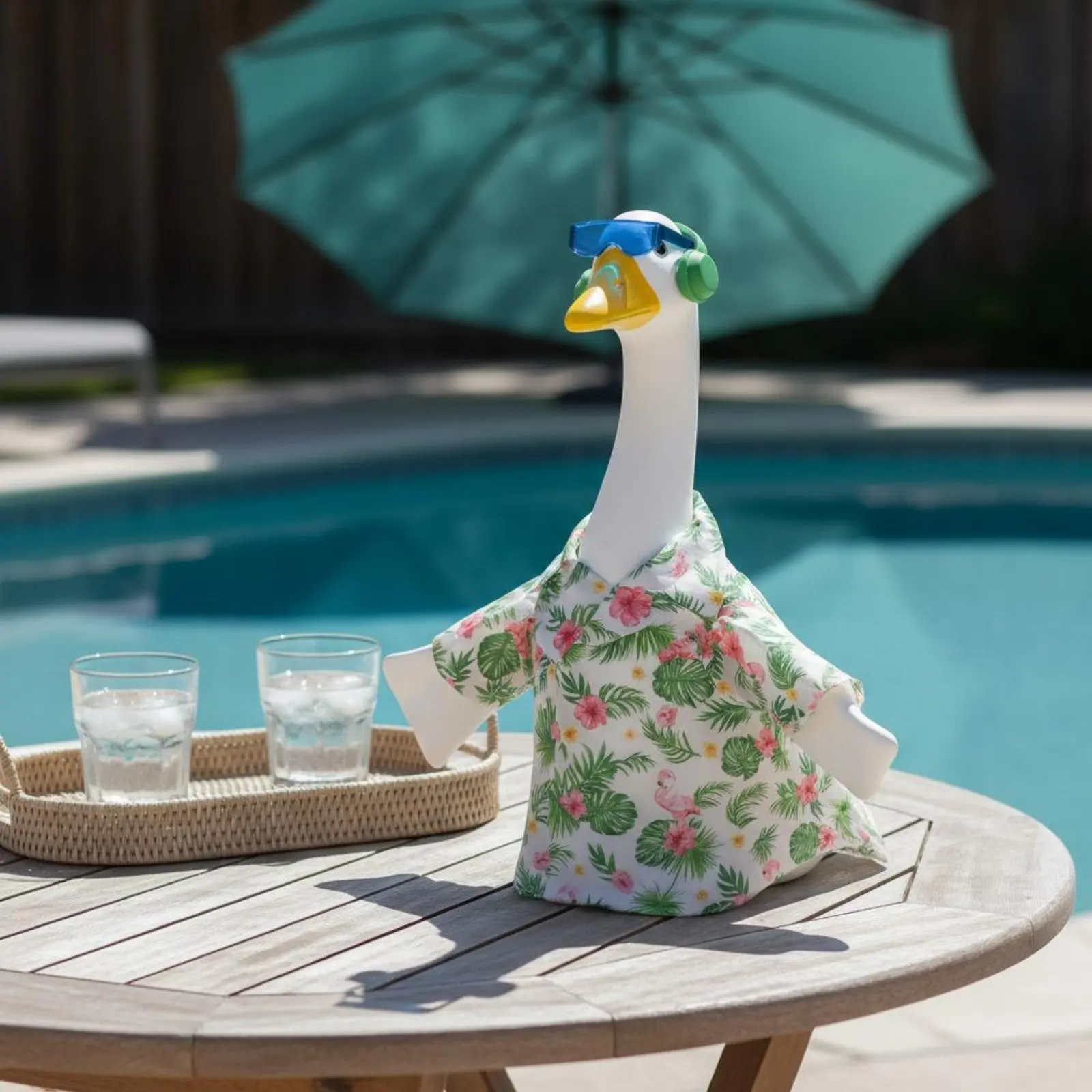 Camisa hawaiana para gatos y perros con estampado de flamencos - imagen 5
