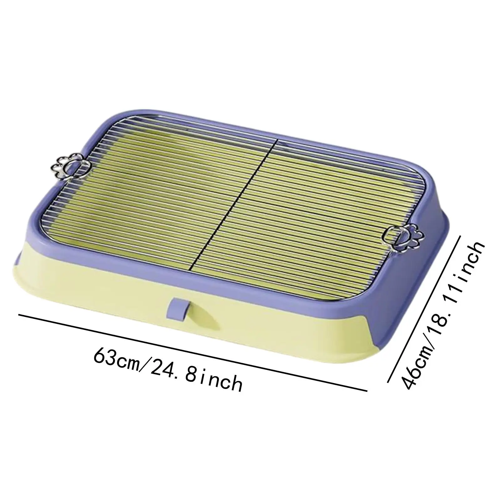 Dog Toilet Pee Pad Holder Detachable Dog Training Pad Stainless Steel Mesh Frame for Small Animals Puppy Bunny Hamster