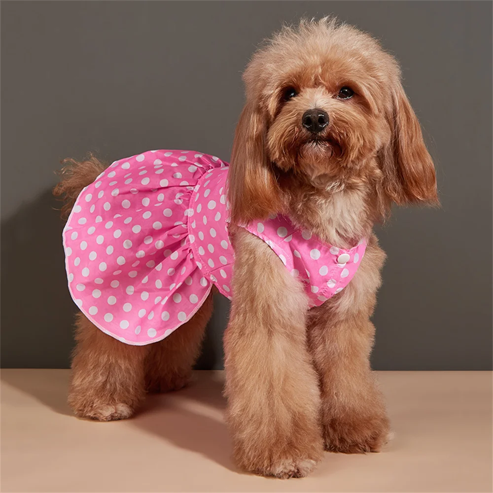 Vestido estampado de puntos para perros pequeños Yorkshire y Chihuahua - imagen 4