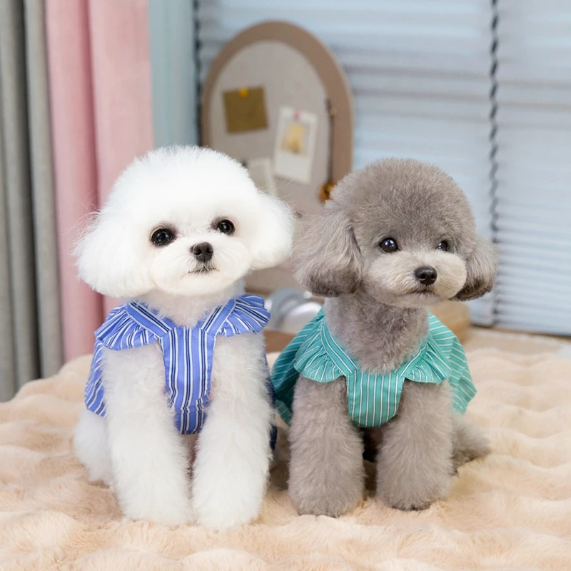 Adorable falda de princesa para perros pequeños, vestidos para primavera y verano, disfraz de moda con diseño elegante para mascotas pequeñas - imagen 3