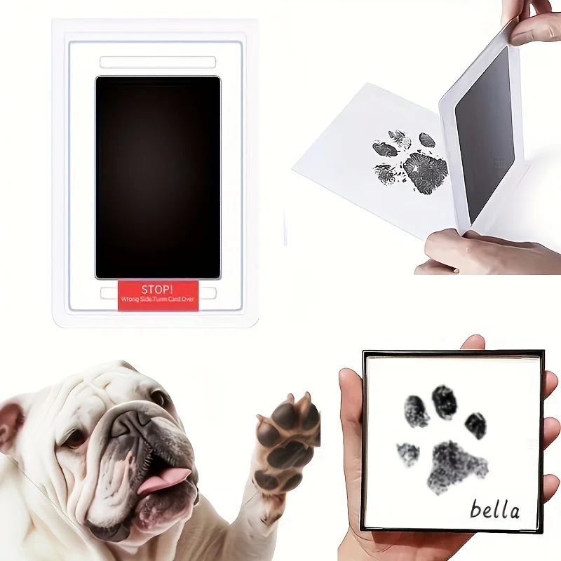 Almohadilla de tinta Pawprint para mascotas, huellas de perros y gatos, crea recuerdos seguros y duraderos con nuestras almohadillas de tinta sin contacto - imagen 3