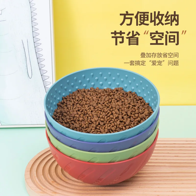 Suministros para mascotas, columpio, comida lenta, asfixia, cuenco para perro, vaso plegable, plato para lamer, almohadilla de comida lenta, plato Binner para gato - imagen 4