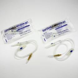 Kit de suero desechable para perros y gatos – Manguera con connector de tornillo