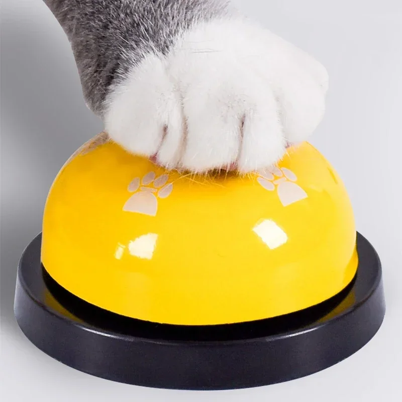 Juguetes para mascotas, campana para perros, juguete interactivo de entrenamiento para gatos, cena llamada, campanas pequeñas, anillo de huella, entrenador, recordatorio de alimentación para peluche - imagen 4