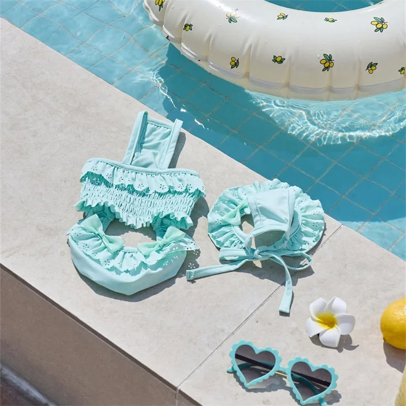 Traje de baño de verano para mascotas, 1/conjunto de ropa + gorro de baño, camisola de una pieza para gatos, chaleco para perros, traje de baño, vestidos para perros pequeños - imagen 4