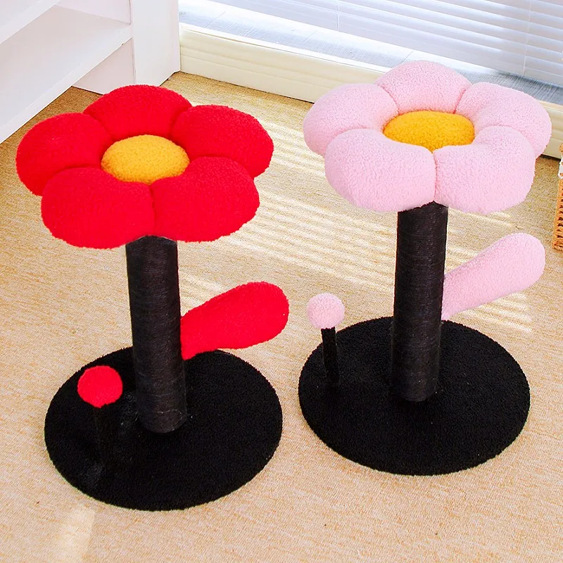 Marco de escalada para gatos, Protector de sofá de árbol para gatos con flores, rascadores para gatos, poste rascador de Sisal para gatos, torre de salto, accesorios para mascotas - imagen 4