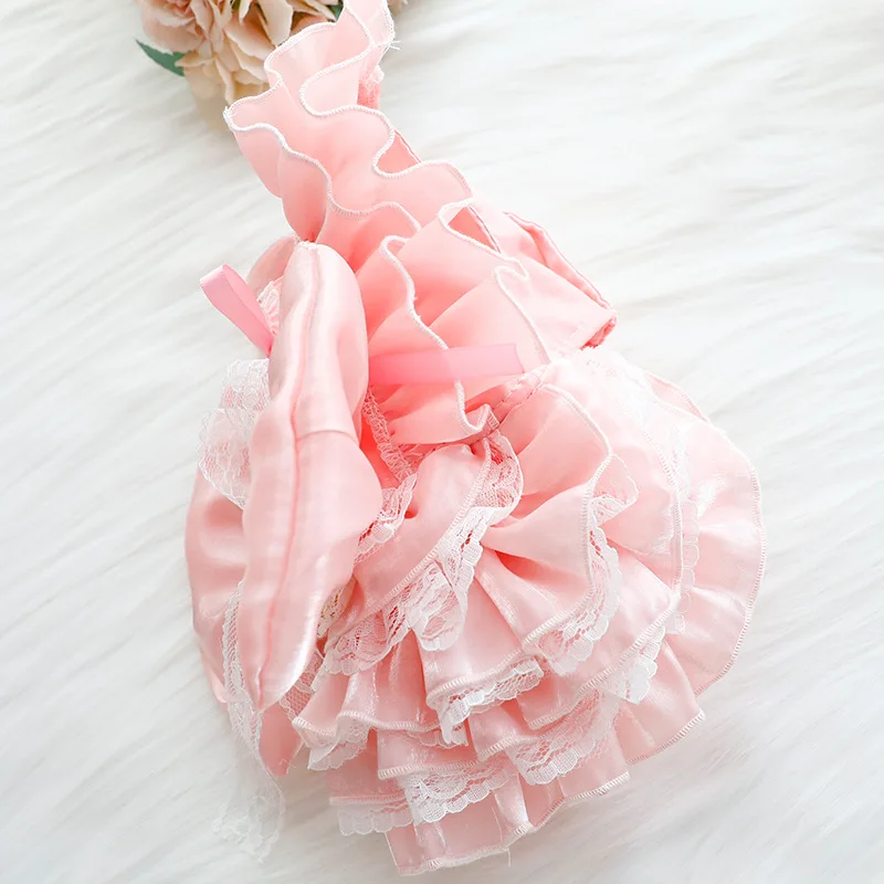 Nuevo vestido de princesa para perros con falda estilo Lolita con lazo para Chihuahua, Bichon, traje de peluche, vestido para perros pequeños - imagen 2