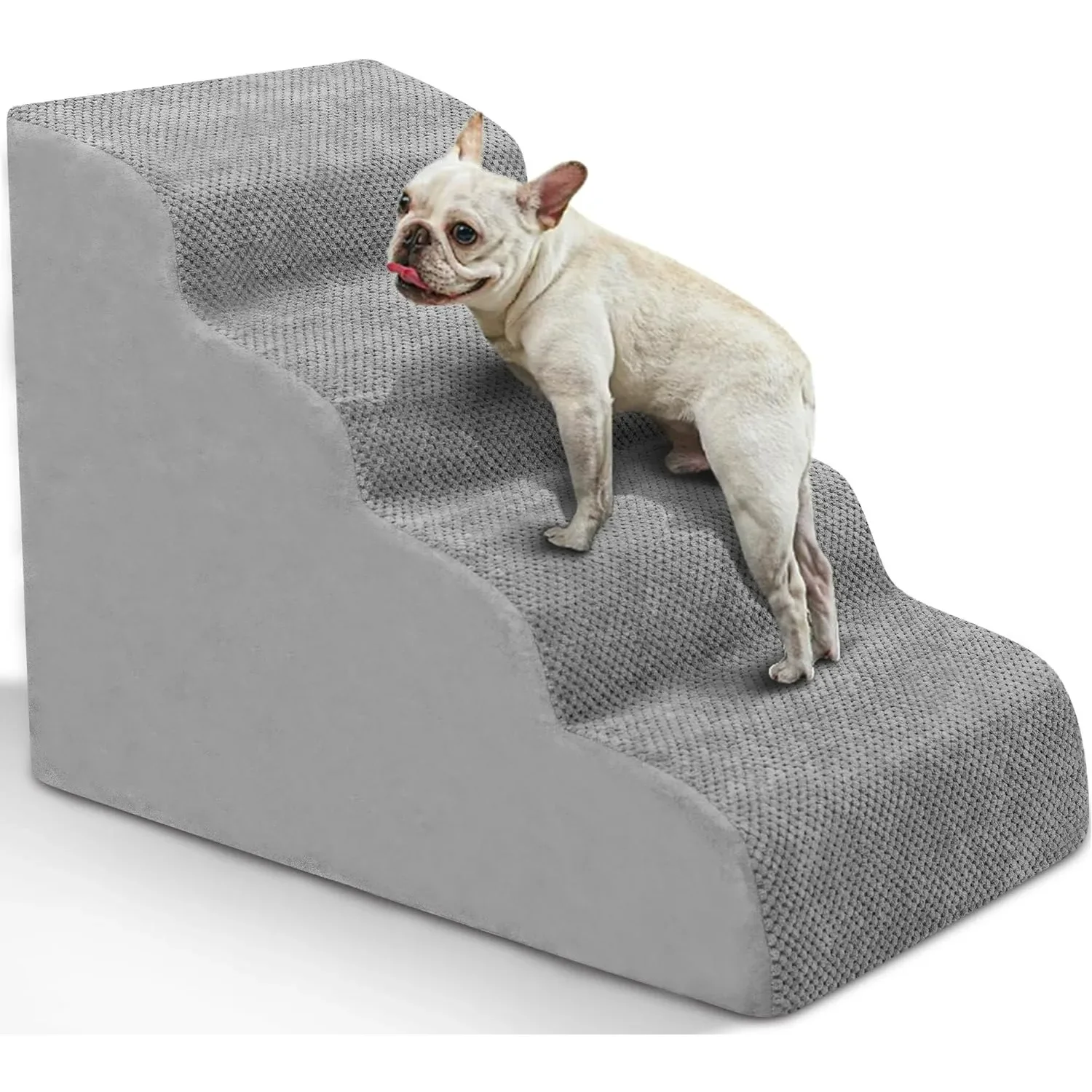 Escaleras para perros pequeñas vistas desde ángulo frontal