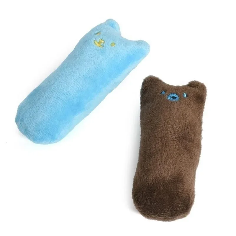 Juguetes de hierba gatera para mascotas, piezas de felpa interactiva y divertida, supersuave, para rechinar dientes de gato, garras, mordedura de pulgar, 1 unidad - imagen 3