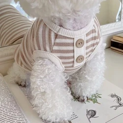 Chaleco de verano algodón suave para perros pequeños y gatos