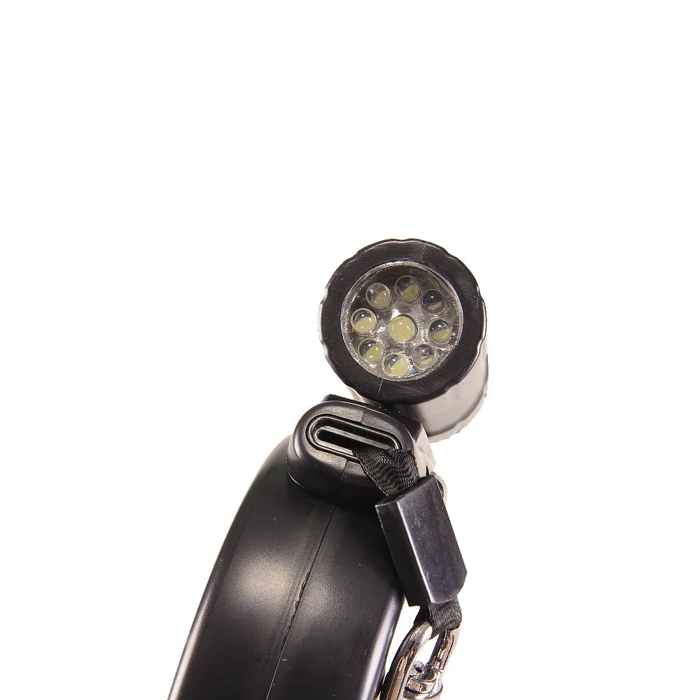 Retractor telescópico automático LED para mascotas, correa para perro con tira de luz, Retractor de bolsa de basura - imagen 3