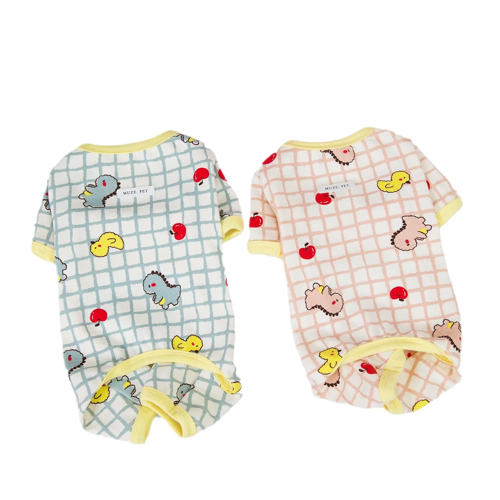 Mono con cuatro patas para mascotas, ropa de dormir para el hogar, suministros para cachorros, dinosaurio, primavera y otoño - imagen 5