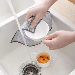 Paños de acero para limpiar cuencos de gatos y perros
