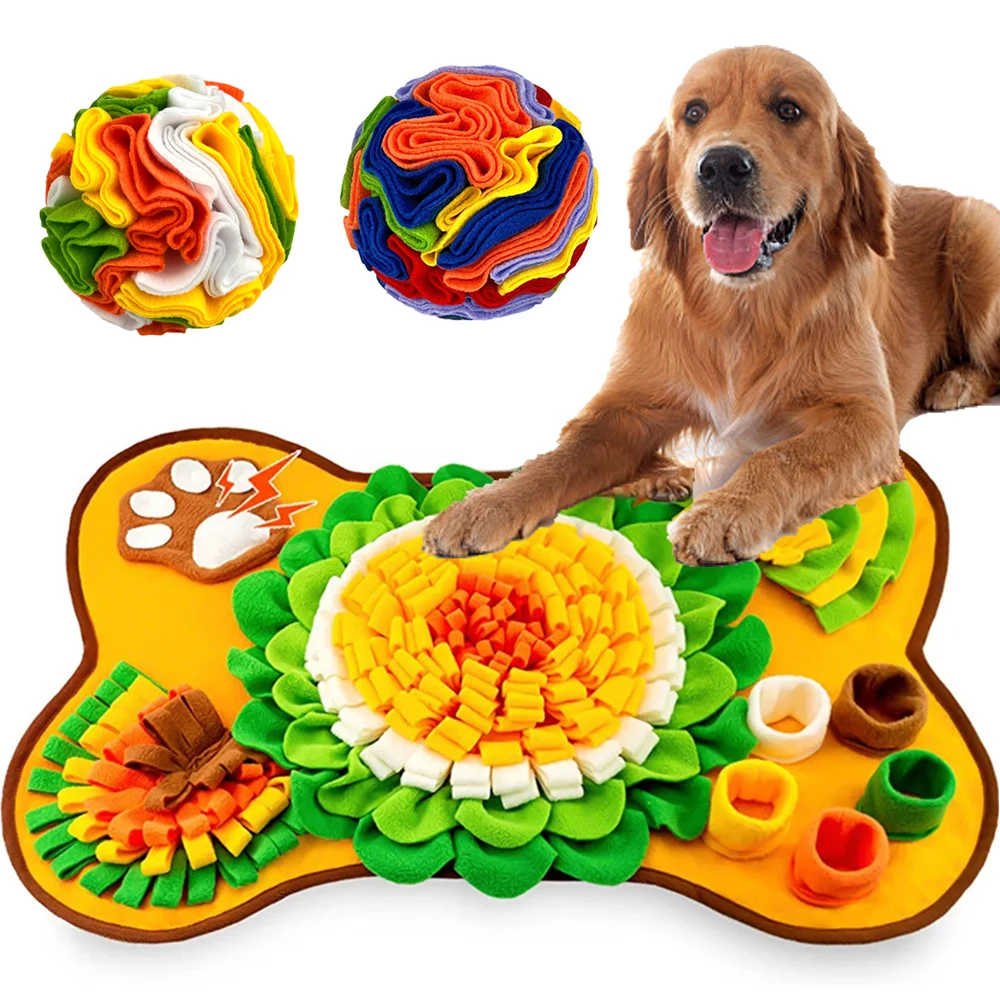 Estera de snuffle para perros, rompecabezas interactivo de forrajeo, juguetes para perros, estera para olfatear, juguetes de alimentación lenta, alivio del estrés, juguetes para olfatear perros