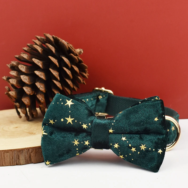 Conjunto de correa de perro personalizada de lujo, logotipo personalizado, pajarita de perro desmontable, collar de perro de diseñador y conjunto de correa - imagen 4