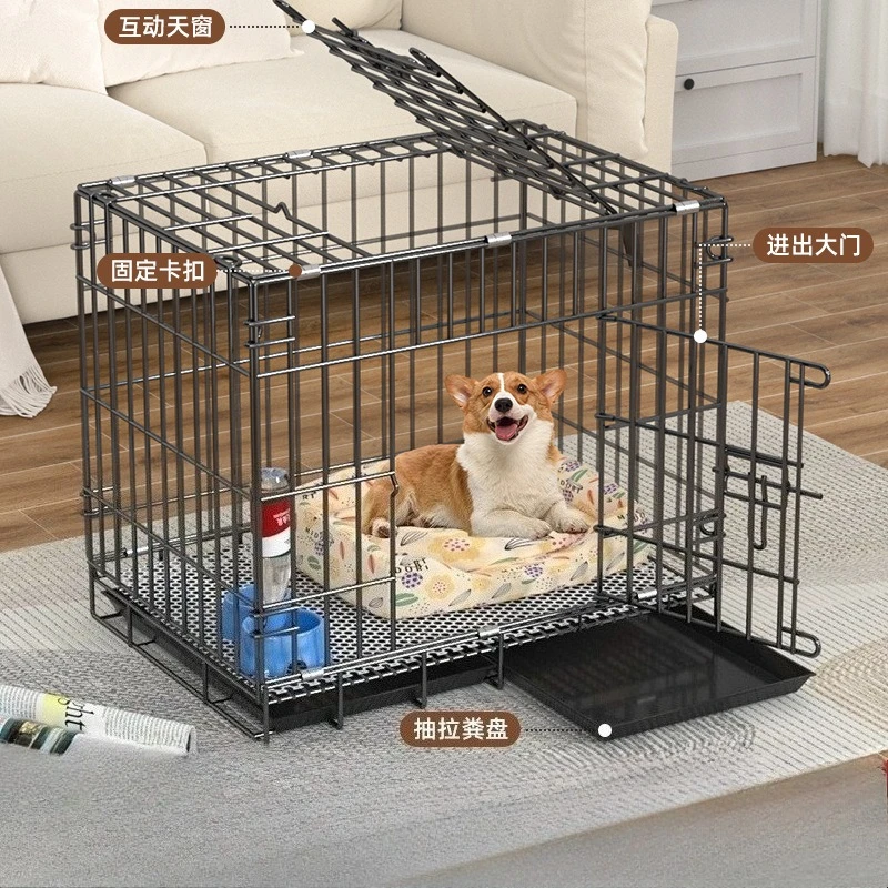 Jaulas para perros, jaula para mascotas mediana y pequeña, valla para perros grandes, perrera plegable para el hogar, jaulas para gatos, productos para mascotas - imagen 2