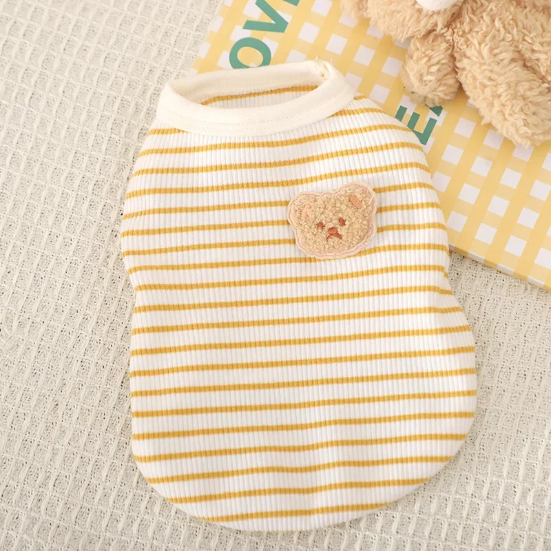 Chaleco transpirable de verano para mascotas, para actividades al aire libre, piernas frescas y transpirables, camisa de manga corta con cuello redondo, ropa de verano para perros - imagen 5