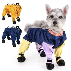 Chubasquero impermeable con botas para perros – Protección lluvia y barro