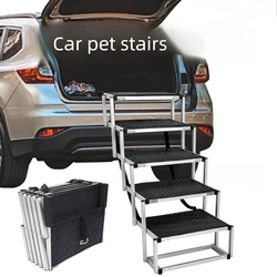 Escalera portátil de aluminio para perros grandes – Plegable y resistente