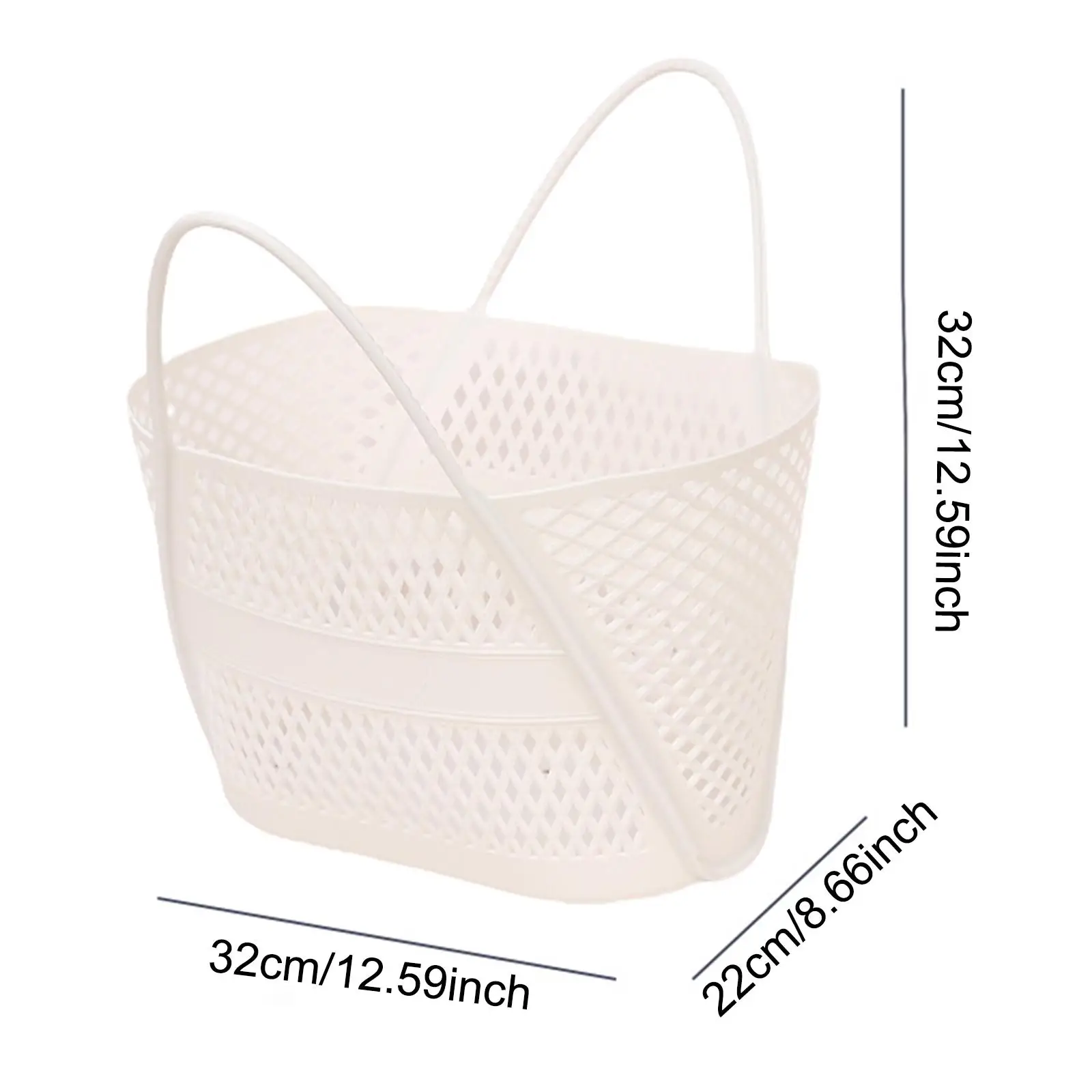 Shower Open Basket Breathable for Toiletries Hollow Storage Basket Portable Bathroom Basket for Home Kitchen Travel Hotel Dorm