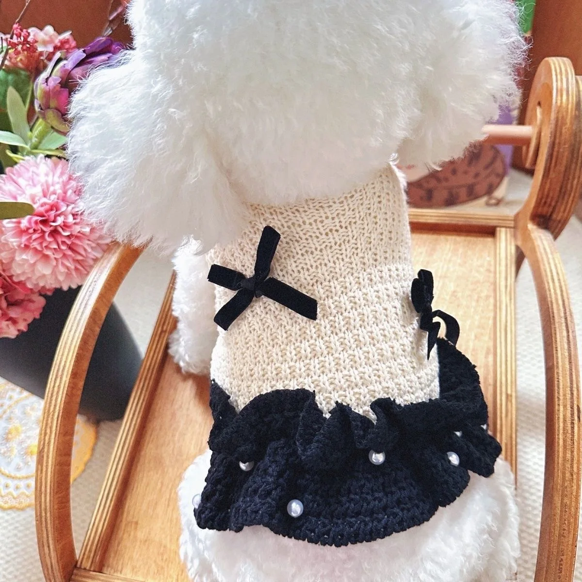 Otoño/Invierno suéter para mascotas Teddy Yorkshire suéter cálido falda abrigo lindo ropa para perros pequeños ropa para cachorros