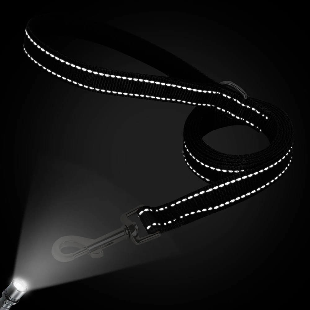 Correa reflectante para perros pequeños, medianos y grandes, correa de nailon de 150cm, 5 pies, para correr y caminar - imagen 5