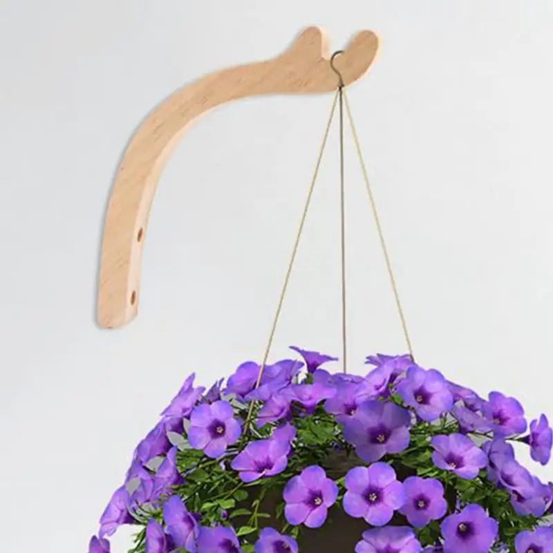 Soporte de madera para colgar plantas, soporte de pared para colgar Macetas - imagen 4
