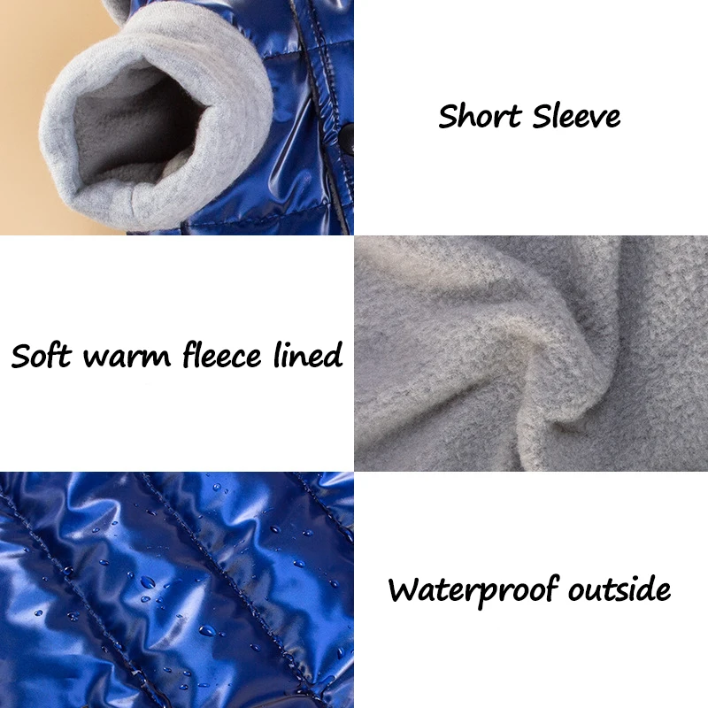 Chaqueta impermeable para perros, abrigo de invierno con forro polar cálido, ropa con capucha para clima frío para perros pequeños y medianos, Chihuahua y Yorkies - imagen 3