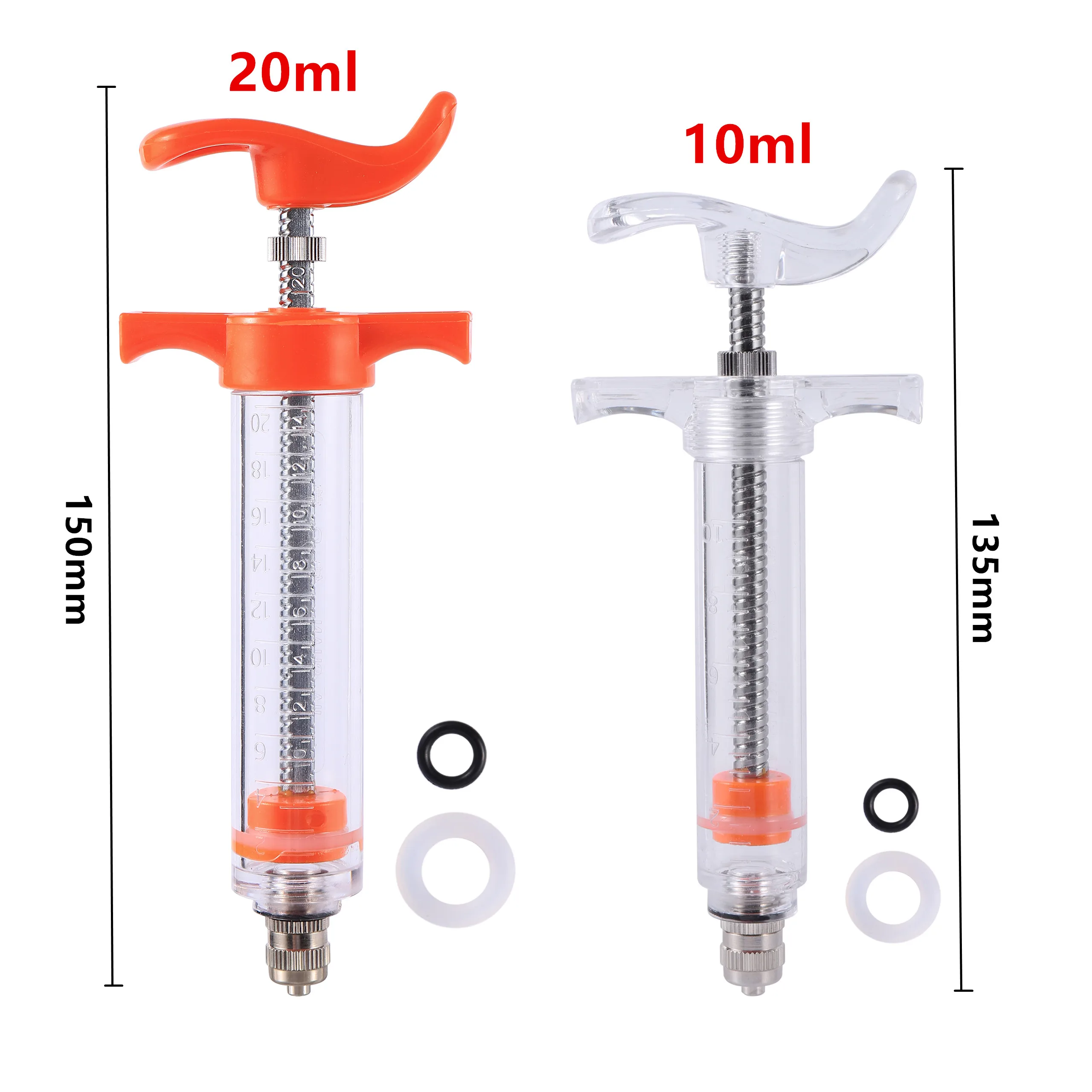 10ml/20ml Manual Feeding Rearing Gavage Crop Needle Straight Medication Tube Cage Birds Mice Parrot Fledgling Feeding Syringe - imagen 2