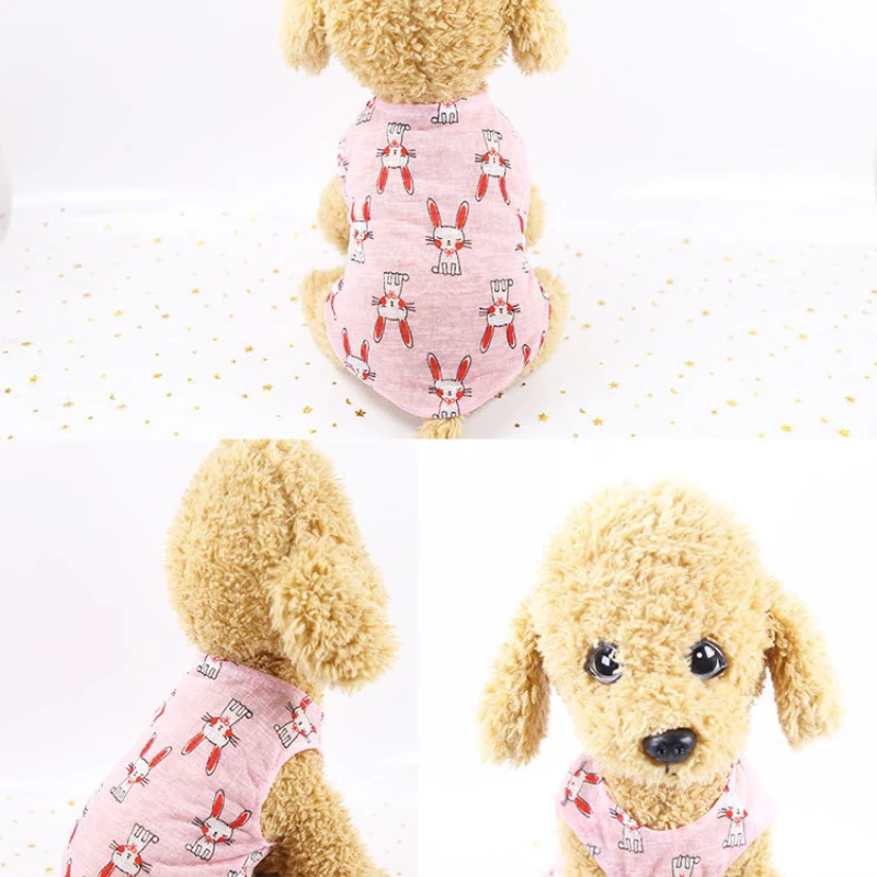 Chaleco ultrafino de verano para perro, ropa transpirable con estampado bonito para perros pequeños, ropa para Chihuahua, disfraces de Yorkies, camisetas para gatos y mascotas - imagen 5