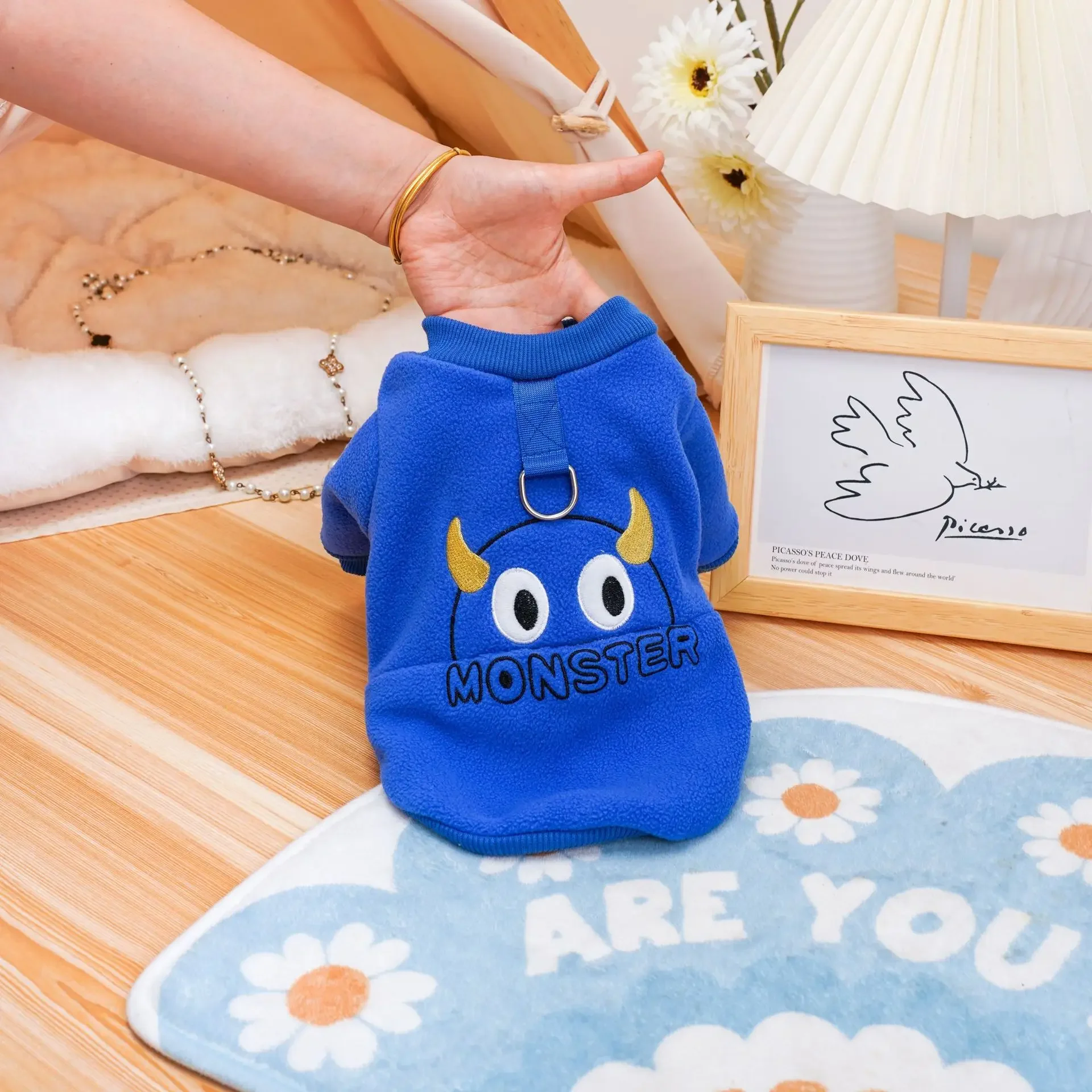 Sudaderas con capucha de dibujos animados para mascotas, ropa bonita para gatos, osos de peluche, perros pequeños, ropa para cachorros, Otoño e Invierno - imagen 3