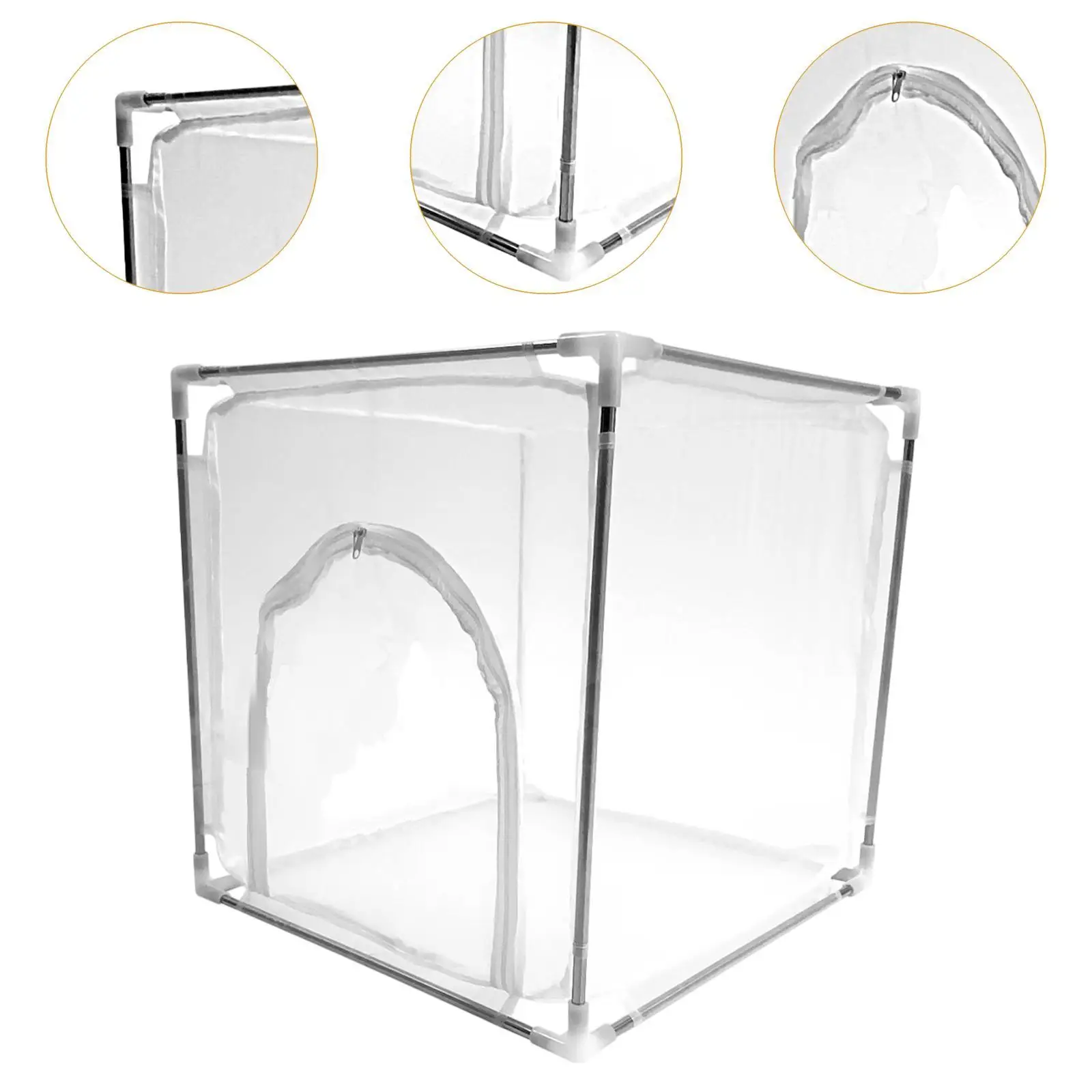 Butterfly Habitat Cage Freestanding Insect Rearing Cage for Garden Farm Yard