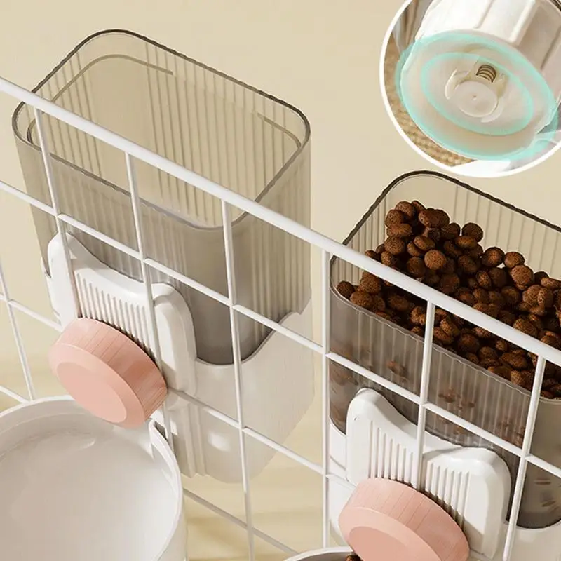 Alimentador automático para colgar en jaula, dispensador de agua, Alimentador automático para jaula, cachorro, conejillo de indias, Hurón - imagen 3