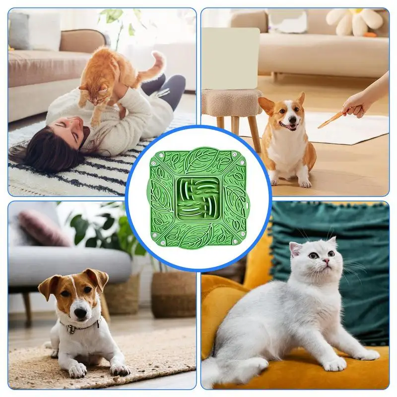 Cuenco plegable de silicona para perro, dispensador de golosinas juguete, resistente a las mordeduras, para el aire libre, cuenco de comida para perros de Eater lento - imagen 3