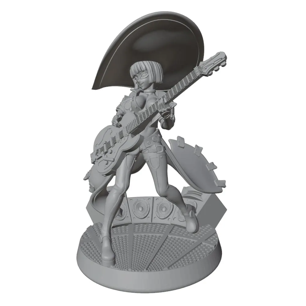 Figura Rock Witch anime 1/24 - Coleccionable sin montar