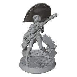 Figura Rock Witch anime 1/24 - Coleccionable sin montar