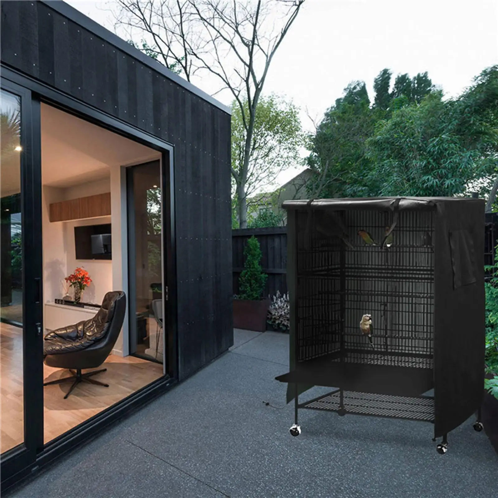 Bird Cage Cover Windproof Parrot Cage Protector Pet Blocking Light Cover