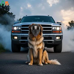 ATUBAN Gafas para perros de razas grandes, protección UV, gafas de sol integrales para perros, resistentes al viento, a prueba de polvo, a prueba de nieve, para ojos de mascotas