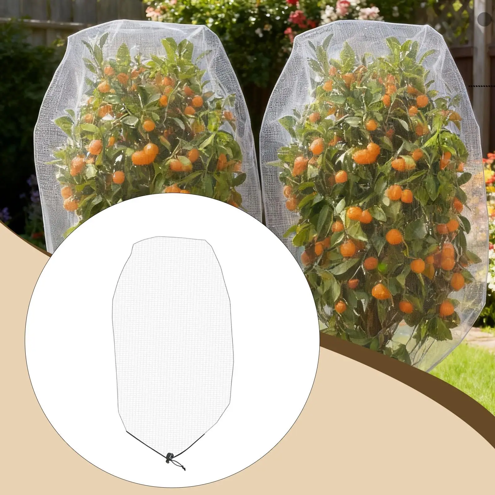 Red protectora para plantas de malla para jardín, barrera antiaves para exteriores, para arbustos, verduras y árboles