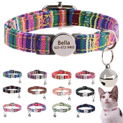 Collar identificador personalizado anti-pérdida para gatos y perros