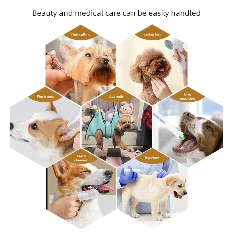 Hamaca ajustable arnés cortauñas suave para relajación gatos y perros - imagen 2