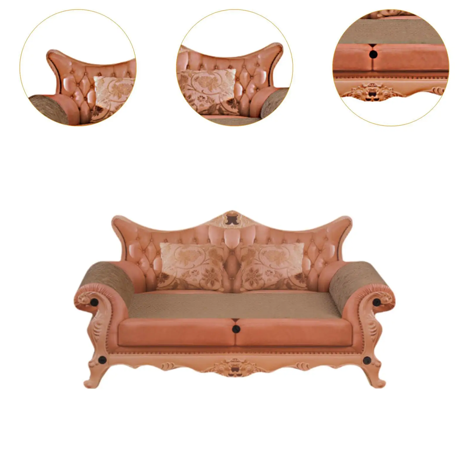 Cat Scratcher Sofa,Scratching Lounge Sturdy,Cat Lounge,Resting Furniture Protecter Luxury Scratching Pad Corrugated Cardboard