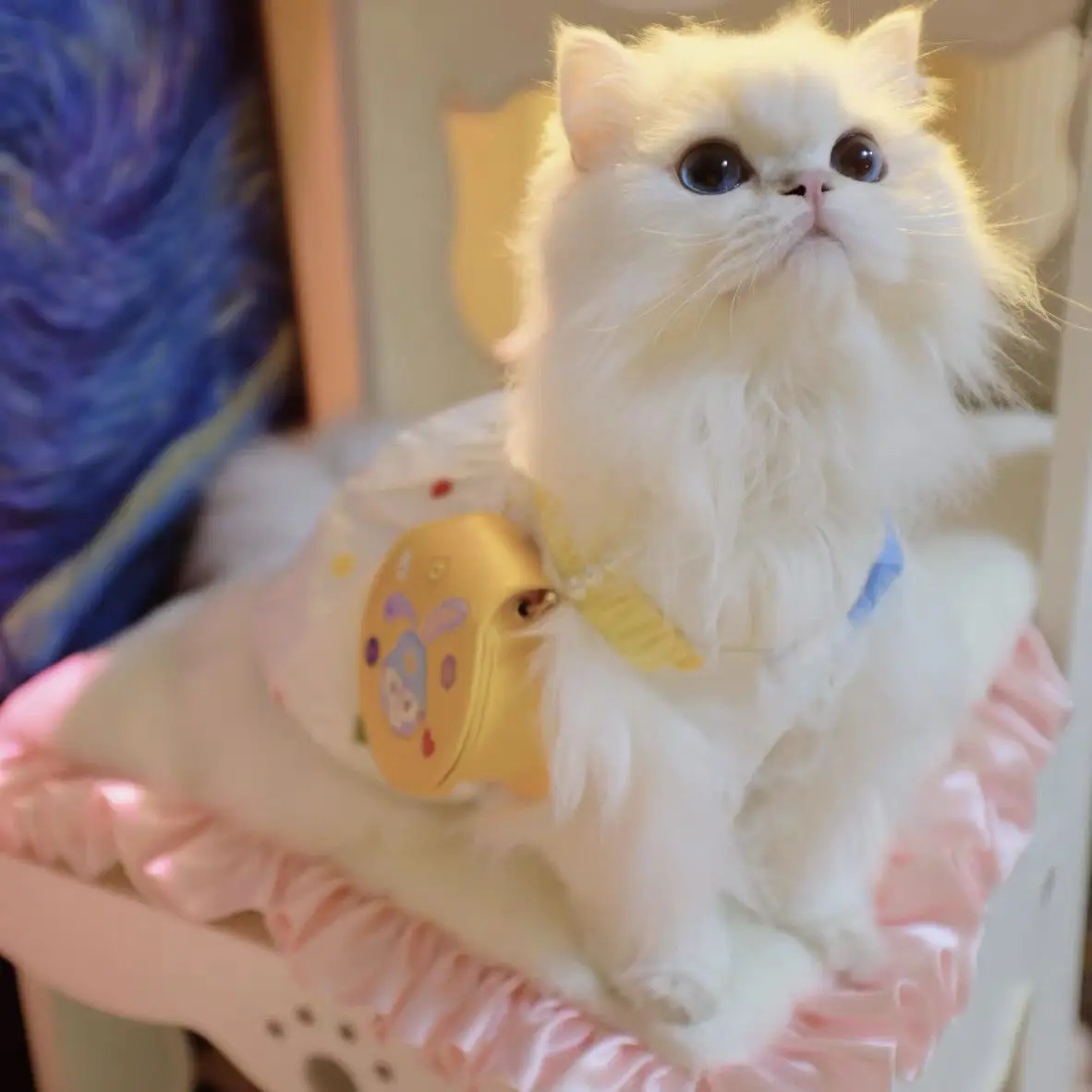 Falda de burbuja geométrica con tirantes para perro, Falda corta de princesa, Teddy Yorkshire Schnauzer, cachorro maltés, ropa para gato, bonito vestido para mascotas - imagen 2