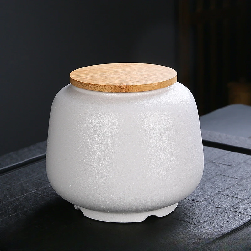 Urna grande personalizada de cerámica, urnas de cremación de estilo retro japonés, suministros funerarios, adecuada para mascotas, perros gatos, almacenamiento gris - imagen 5