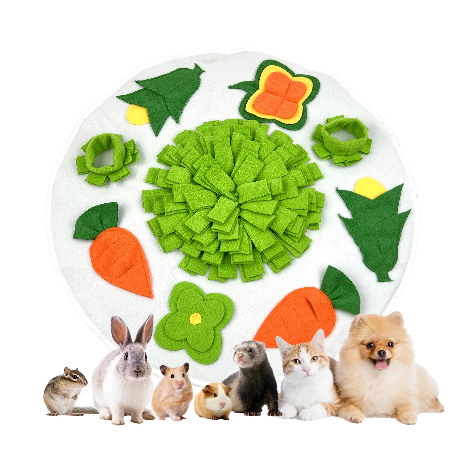 Alfombra circular interactiva para perros: forrajeo y esconder comida - imagen 4