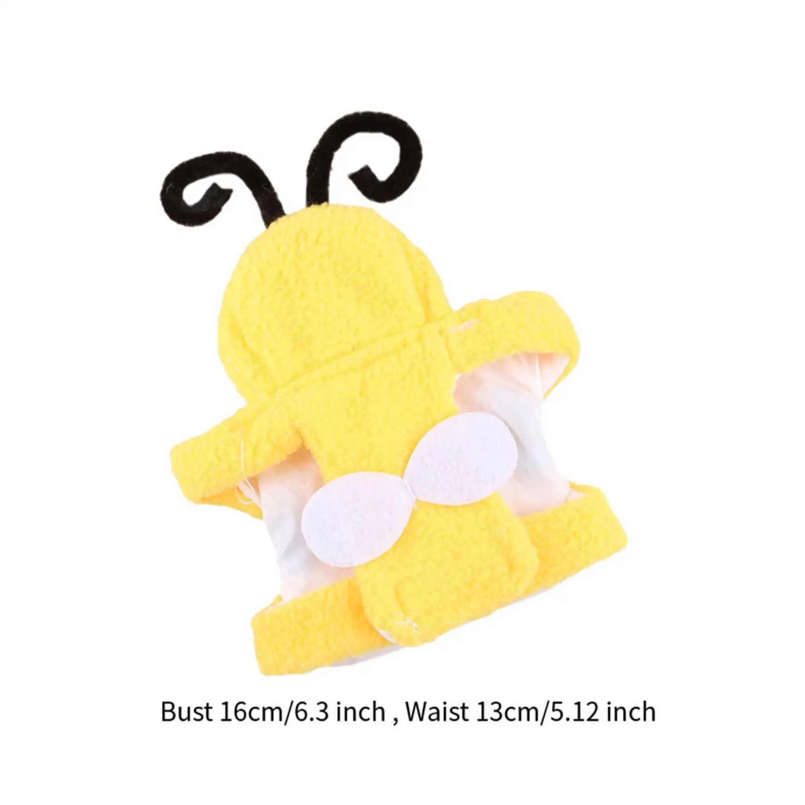 Bird Pet Bird Clothes Bee Shaped Reusable Small Animals Apparel Bird Costume for Cosplay Birthday Outdoor Cockatiel