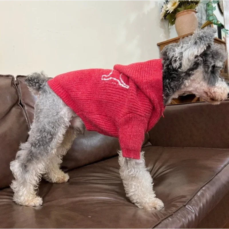 Abrigo punto con cremallera estilo británico para perros pequeños - imagen 5